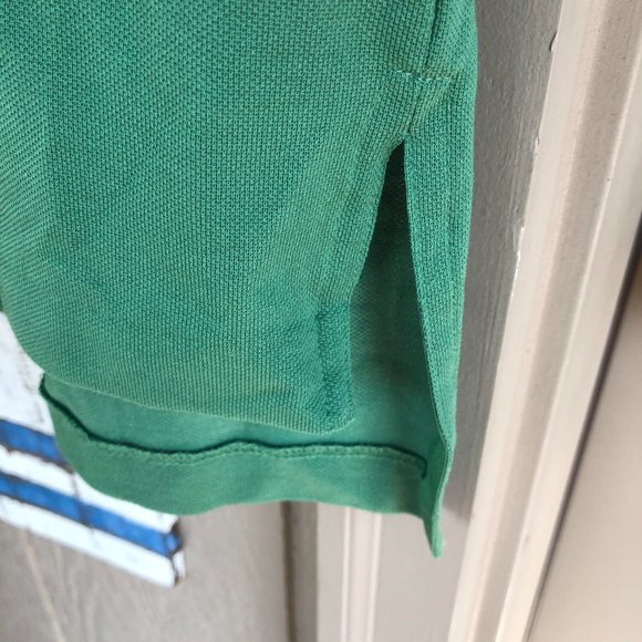 POLO 'AJGA' Green Pique Knit w Multiple Logos - SM - Picture 9 of 11